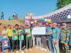 बैतडी : दशरथचन्द नगरस्तरीय टि–२० क्रिकेट प्रतियोगिताको उपाधी दनपा ४ लाई